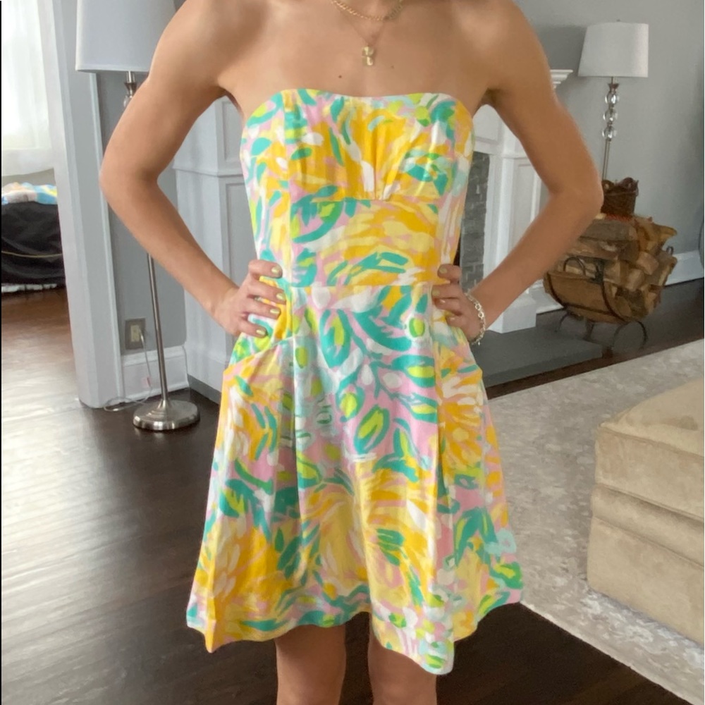 Lilly Pulitzer strapless dress
